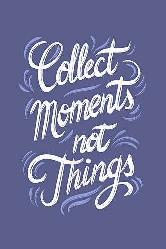 Moments over Material Things Art Print by Martina