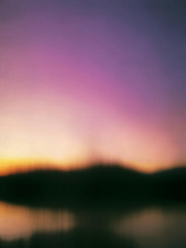 Ethereal Sunset Landscape Art Print