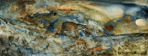 Mountain Lion Passage Art Print