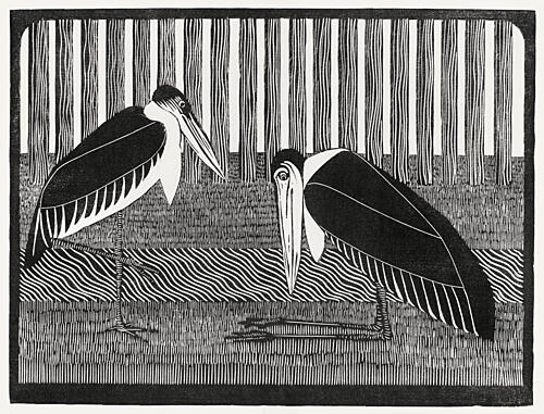 Two Maraboos Art Print