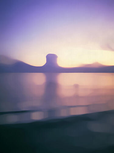 Dreamy Mountain Sunset Art Print