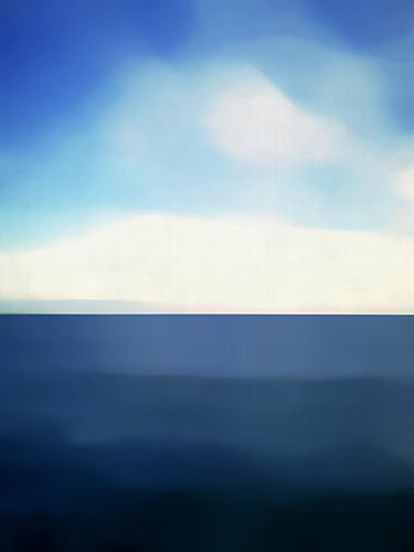 Calm Blue Horizon Art Print