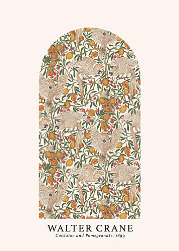 Cockatoo and Pomegranate Art Print