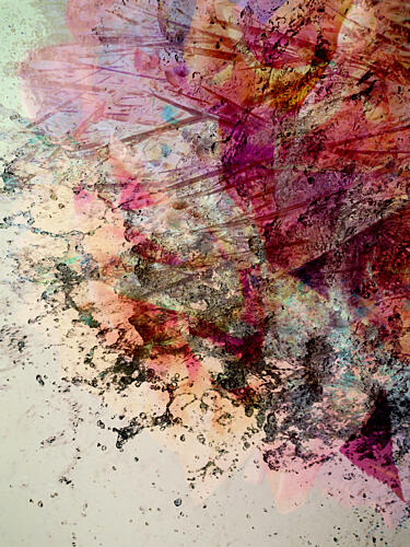 Vibrant Abstract Splatter Art Print