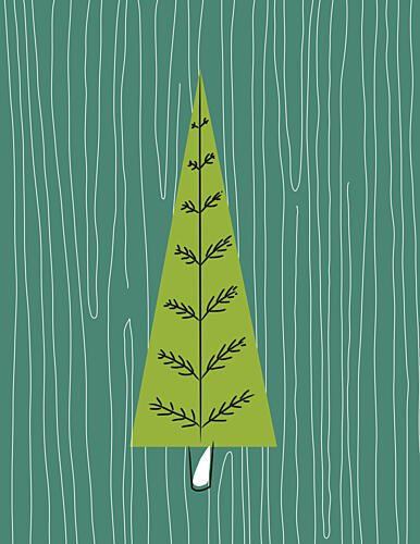 Modern Pine Tree Art Print