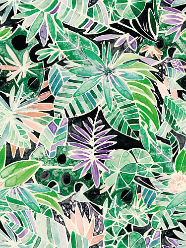 Vibrant Tropical Leaves Art Print