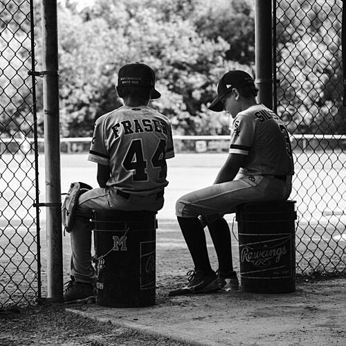 Baseball Boys Waiting Art Print by Fabiano Iannetta