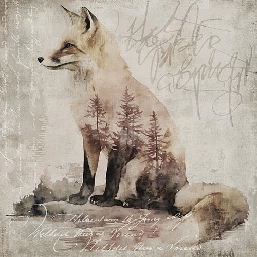 Forest Fox Spirit Art Print