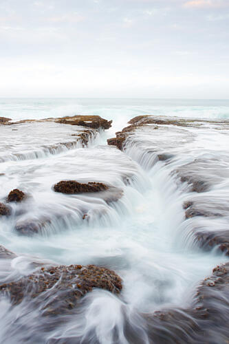 Misty Ocean Flow Art Print by Ihsan M