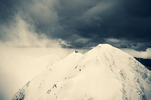 Dramatic Mountain Ascent Art Print by Stelian Crisan
