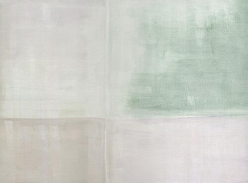 Soft Green Blocks Art Print