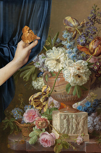 Butterfly Hand Still Life Art Print