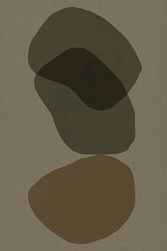 Earthy Balanced Shapes Art Print by Cartissi
