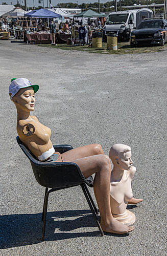 Flea Market Mannequin Art Print by Andrew Beavis