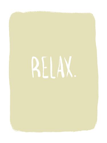 Relax Poster Art Print by Anis Illustration