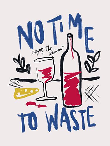 No Time to Waste Poster Art Print by Anis Illustration