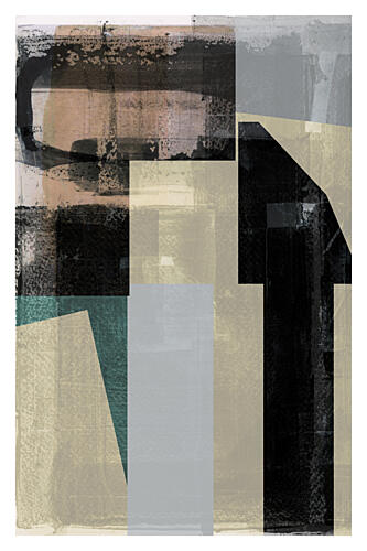 Geometric Color Blocks Art Print by Cartissi