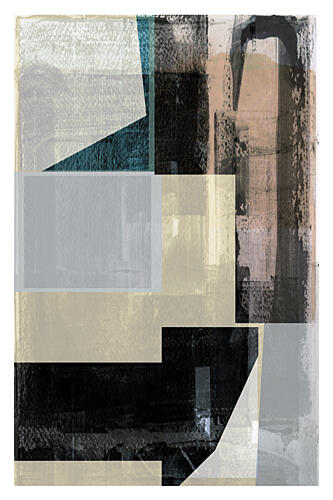 Modern Geometric Layers Art Print by Cartissi