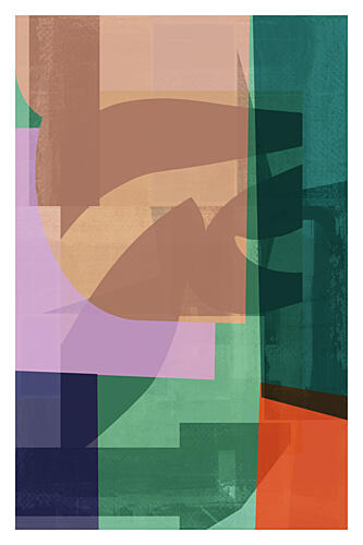 Modern Organic Forms Art Print by Cartissi