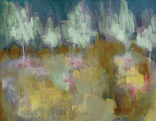Dreamy Forest Abstract Art Print