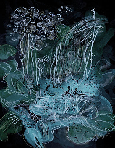 Ethereal Water Garden Art Print