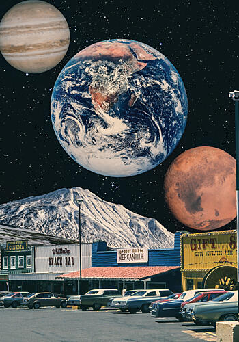 Space Above Main Street Art Print by Daniel Donocik