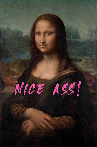 Nice Ass Mona Lisa Figuratif reproduction