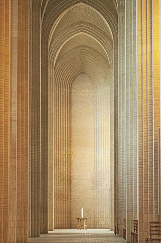 Contemplative Brick Arches Inspirant reproduction