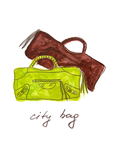 City Bag Art Print