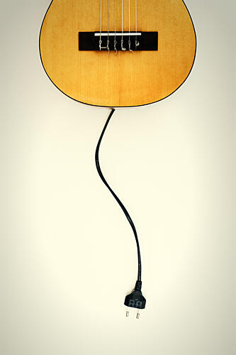 Acoustic Electric Plug Art Print