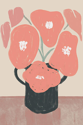 Abstract Floral Still Life Art Print