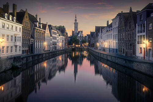 Historic City Twilight Art Print