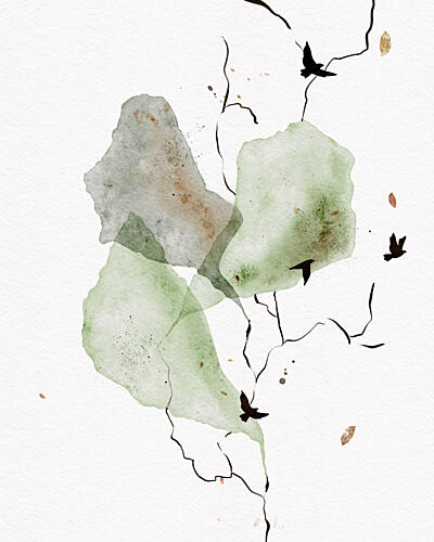 Abstract Nature Flight Art Print