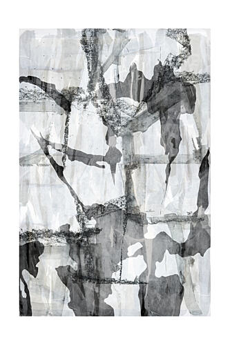 Abstract Ink Strokes Art Print by Cartissi