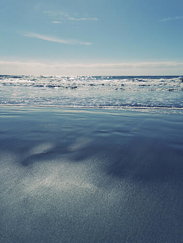 Blue Beach Serenity Art Print