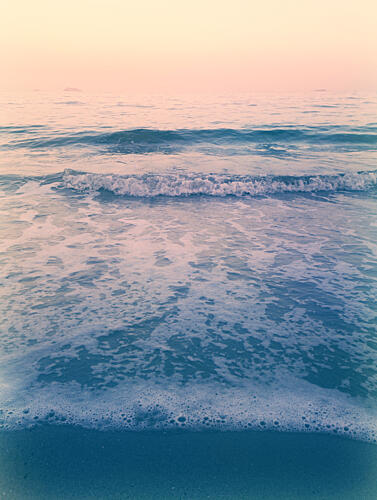 Calm Pastel Seascape Art Print
