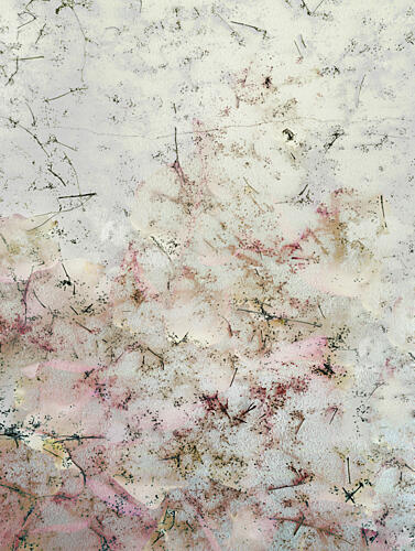 Faded Floral Texture Art Print