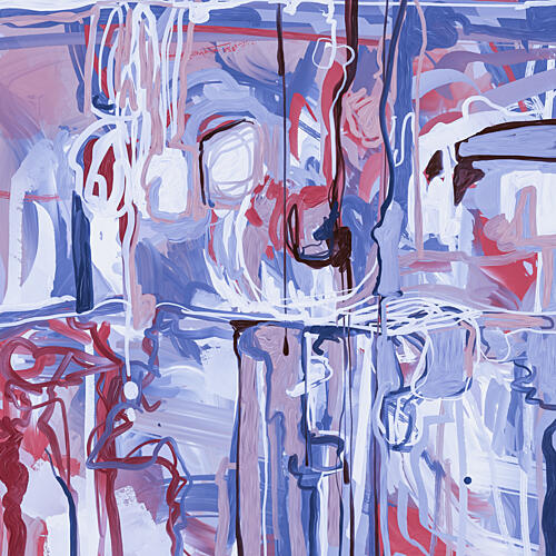 Dynamic Abstract Strokes Art Print