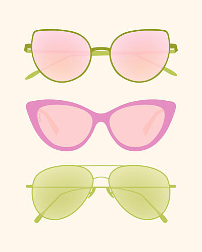 Stylish Summer Sunglasses Art Print