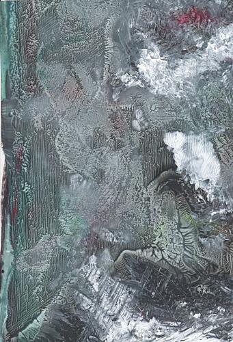 Dark Abstract Flow Art Print