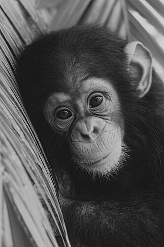 Young Chimpanzee Art Print