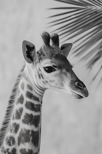 Young Giraffe Art Print