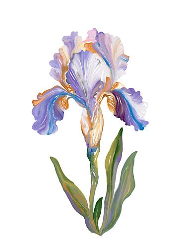 Vibrant Painterly Iris Art Print
