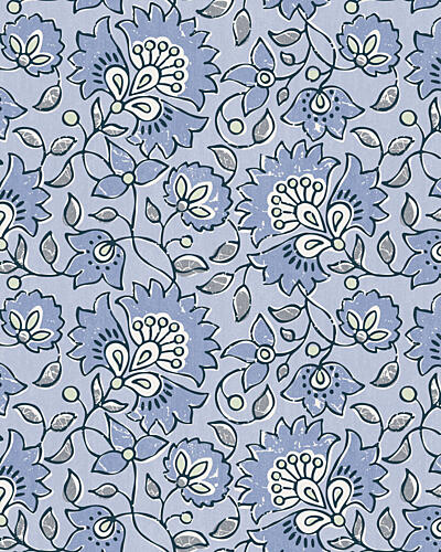 Delicate Blue Blooms Art Print