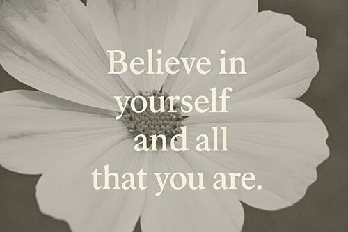 Believeinyourselfno02 Art Print