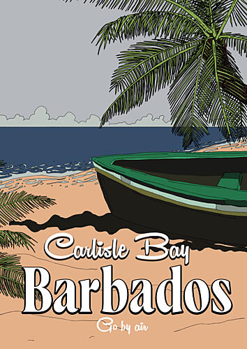 Carlisle Bay Barbados Art Print