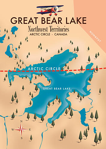 Great Bear Lake Journey Art Print