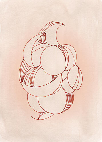 Soft Abstract Bloom Art Print