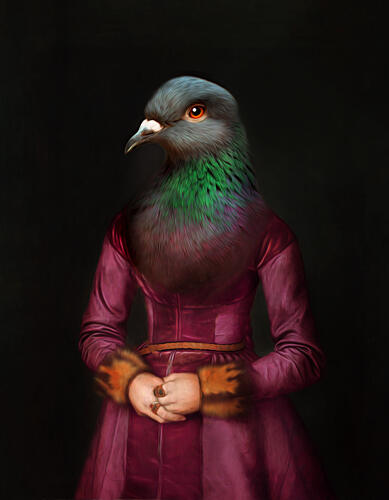 Femke Art Print by Tein Lucasson