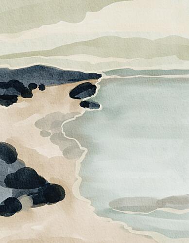 Coastal Serenity Art Print